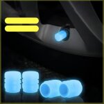 Cocosity bouchon de valve de pneu lumineux bouchon de tige de valve de pneu fluorescent capuchon de valve ...