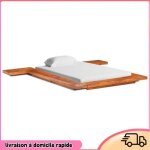 Cocosity cadre de lit futon japonais sans matelas bois massif 100x200 cm - 7894202874865