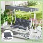 Cocosity coussin de banc matelas assise dossier pour banc de jardin coussin balancelle canap� 3 places ...
