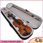 Cocosity ensemble de violon avec archet et mentonnire bois fonc 4 / 4 - 7894202885687