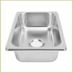 Cocosity �vier en acier inoxydable 304 pour camping - car avec sortie de 40mm bassin rectangulaire pour ...