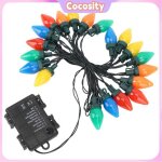 Cocosity guirlandes lumineuses de no�l � led c9 c9 fraise lumi�res de no�l 16. 4ft 20 led �tanche guirlandes ...