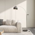 Cocosity lampadaire lampe de salon arc r�glable pied marbre style vintage 40w e27 dim. 100 - 115l x 30l ...