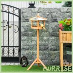 Cocosity mangeoire mangeoire pour oiseaux sauvages sur pied nichoir a plateau station a oiseau abris ...