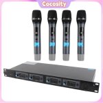 Cocosity microphones 4 canaux 4d syst�me de microphone portable sans fil professionnel 4 canaux son microphone ...