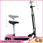 Cocosity trottinette �lectrique avec si�ge 120 w rose - 7894202854836