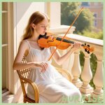 Cocosity violon 4 / 4 ensemble de violon en bois massif pour adultes et d�butants avec �tui l�ger et ...
