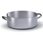 Cocotte en aluminium brut - ballarini 7016 - 40 cm - gris - tous feux sauf induction - four traditionnel ...
