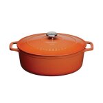 Chasseur cocotte en fonte ovale 29 cm chestnut - puc472999