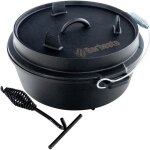 Cocotte en fonte - clp - 57 l - noir - cuisson classique grillades et rôtis Cocotte en fonte - clp - 57 l - noir - cuisson classique grillades et rôtis
