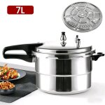 Cocotte minute en aluminium 7l - autocuiseur - antid�flagrant - diam�tre 24 cm - compatible les plaques ...