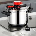 Cocotte minute induction 4l inox 304 autocuiseur grande capacit� ? 3 niveaux de pression ? s�curit� anti ...