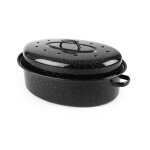 Cocotte ovale - ibili - 34�27�13 cm - acier �maill� vitrifi� - compatible four - tous feux sauf induction ...