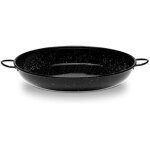 Cocotte - vaello la valencienne - 34 cm - acier �maill� - noir - compatible tous feux et four traditionnel ...