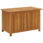 Coffre bo�te meuble de jardin rangement 90 x 50 x 58 cm bois dacacia solide