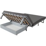 Coffre pour canap� convertible bz ub design - gris - type de produit: coffre