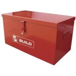 Coffre de chantier - sori - cr550b - 550x300x300mm - acier - rouge