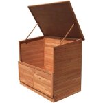 Coffre filtration sur�lev� pour piscine - gardiun - armoire polyvalent - bois