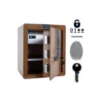 Coffre - fort biom�trique - nikcorp - xptou - 45 - acier q235 - 45x38x32 cm - 3 m�thodes douverture