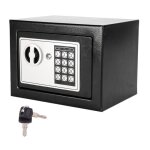 Coffre fort de securite lectronique avce cls et code digital 231717cm noir