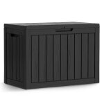 Coffre de jardin imperm�able 170l bo�te de rangement ext�rieur balcon terrasse plastique polypropyl�ne ...