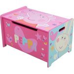 Coffre  jouets en bois / coffre de rangement avec frein / banc peppa pig
