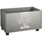 Coffre � jouets � roulettes enfant atmosphera for kids - gris