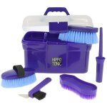 Coffre de pansage hippotonic - couleur : violet taille : l 285 x l 21 x h 20 cm quitation poney cheval ...