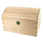 Coffre de pirate - bois - a dcorer - 25x18x15cm - loisirs cratifs