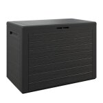 Coffre de jardin casaria� exterieur 190 l anthracite - caisse de rangement �tanche - malle avec poign�es ...