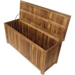 Coffre de rangement en acacia - fidgi Coffre de rangement en acacia - fidgi