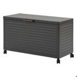 Coffre de rangement edenio graphite s 130 x 604 x 78cm en aluminium - hespride