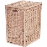 Coffre de rangement en osier rectangulaire - panier - malle en osier