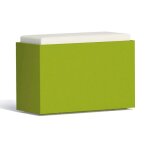 Coffre de rangement - roomy - rectangulaire 80x35 cm - résine écologique - vert - extérieur Coffre de rangement - roomy - rectangulaire 80x35 cm - résine écologique - vert - extérieur