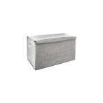 Coffre de rangement en tissu pliable - ac - d�co - rien nest vraiment perdu - gris - 62x36x38 cm
