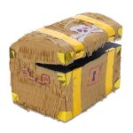 Pinata - coffre au trsor - multicolore - pour enfants - jeu de fte - dcoration anniversaire