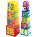 Coffret de 10 cubes gigogne a empiler ou a emboiter - jouet d eveil - jeu educatif enfant - 1 er age