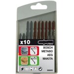 Coffret 10 lames scie sauteuse - bois et mtal - sans monture  vis