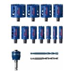 Coffret de 11 scies - trpans expert tough material de diamtre 20 / 22 / 25 / 32 / 35 / 40 / 44 / 51 ...