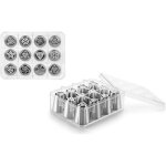 Coffret de 12 douilles russes inox. taille xl diam 23 cm Coffret de 12 douilles russes inox. taille xl diam 23 cm