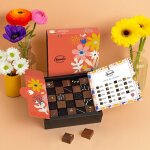 Coffret 25 pralin�s et ganaches - collection p�ques coffret cadeau printemps - bonbons de chocolat - ...