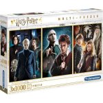 Coffret 3 puzzles : harry potter 3 x 1000 pieces - collection film fantastique - adulte
