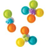 Coffret de 3  spinners  - infantino - 305289 - silicone