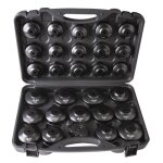 Coffret 30 douilles et cl�s filtres � huile multimarque + adapateur 1 / 2 � 3 / 8 - hu 1999 - clas equipements ...