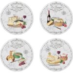 Coffret dassiettes - easylife - 4 assiettes - porcelaine - lavable au lave - vaisselle - 19 cm