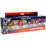 Figurines - sonic - sonic prime - pack de 4 figurines articules - 75 cm - socle  collectionner