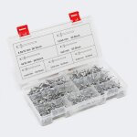 Coffret 400 rivets aveugles pop en alu de 2. 4  4. 8 mm