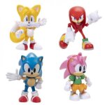 Figurines - sonic - coffret 5 figurines sonic the hedgehog - 5 personnages - 6 cm - licence officielle ...