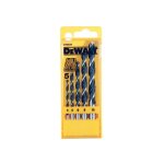 M�ches � bois dewalt - coffret 5 m�ches - chrome - vanadium - pointe de centrage - per�ages pr�cis