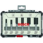 Coffret de 6 fraises droites  queue de 6 mm 12 / 16 / 20 mm bosch - 2607017465